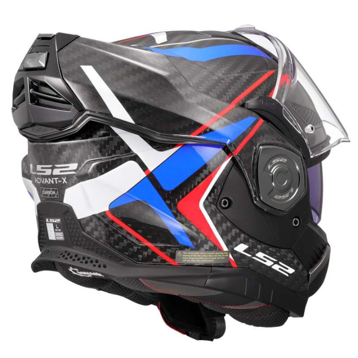 Casque moto LS2 FF901 ADVANT X CARBON FUTURE II Blanc/Bleu 22.06