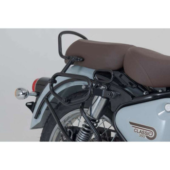 Sacoches cavalières SW-Motech LEGEND GEAR LC2 Black Edition + écarteurs SLC Royal Enfield Classic
