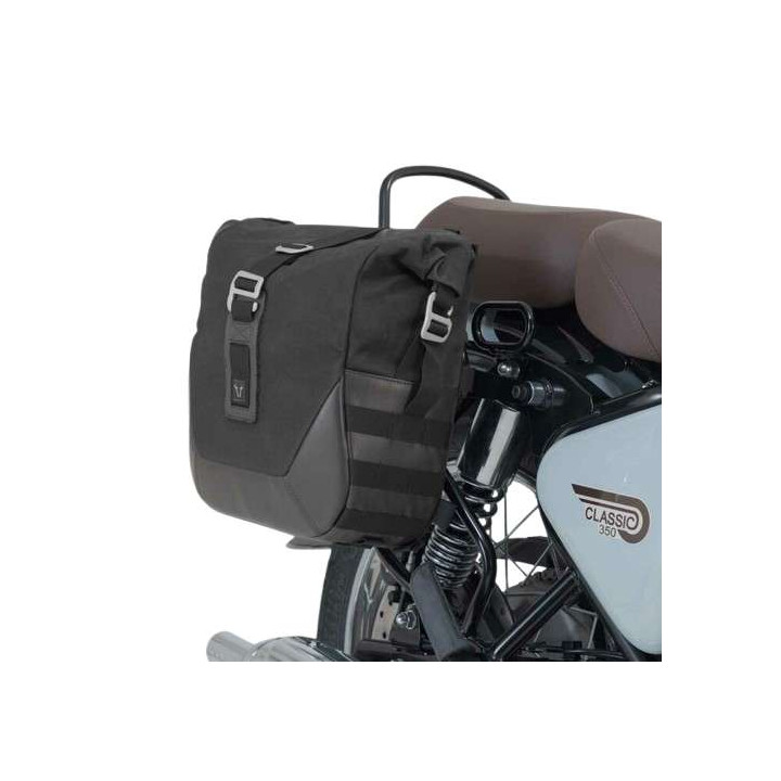 Sacoches cavalières SW-Motech LEGEND GEAR LC2 Black Edition + écarteurs SLC Royal Enfield Classic
