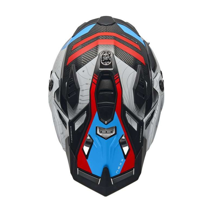 Nexx X.WED3 FURKA CARBON RED/BLUE motorcycle helmet