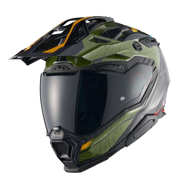 Nexx X.WED3 FURKA CARBON GREEN/YELLOW motorcycle helmet