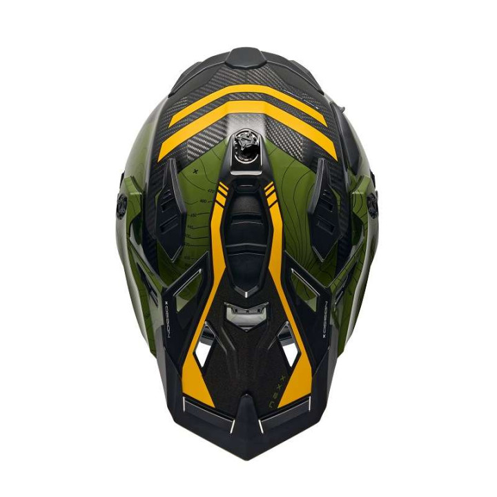 Nexx X.WED3 FURKA CARBON GREEN/YELLOW motorcycle helmet