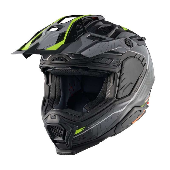 Nexx X.WED3 FURKA CARBON GRAY/NEON motorcycle helmet