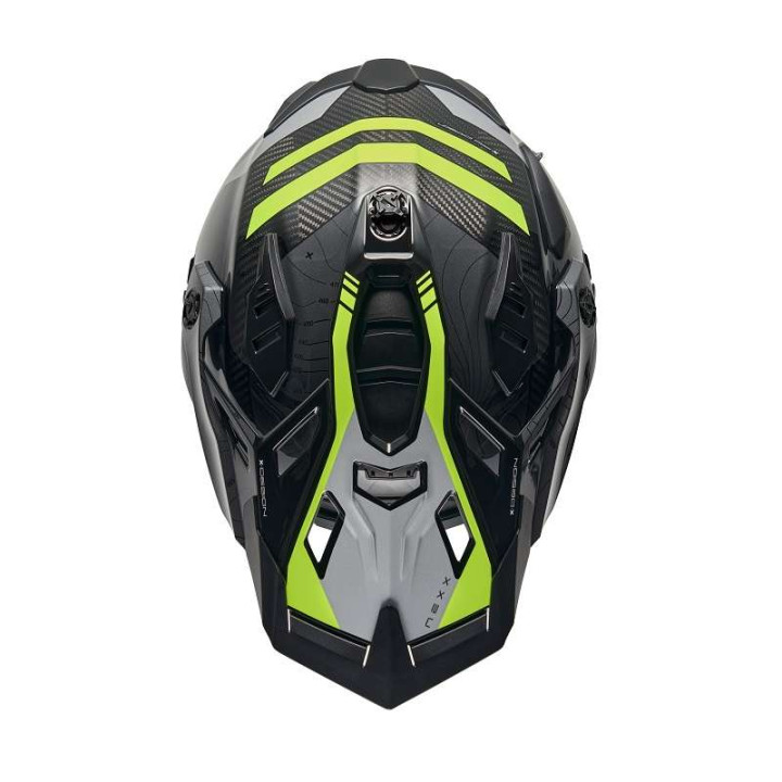 Nexx X.WED3 FURKA CARBON GRAY/NEON motorcycle helmet