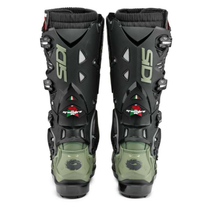 Bottes moto tout terrain SIDI CROSSFIRE 3 SRS ARMY/NOIR