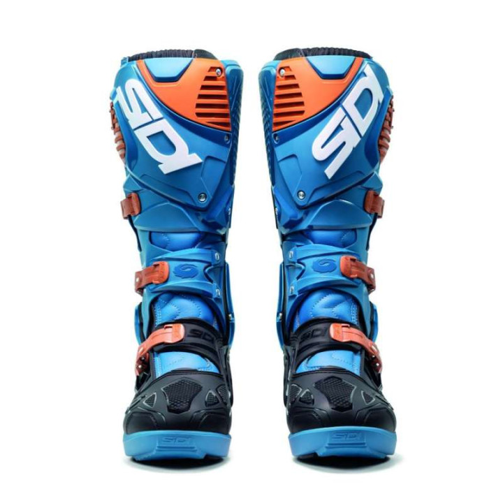 Bottes moto tout terrain SIDI CROSSFIRE 3 SRS BLEU PETROLE/BRONZE