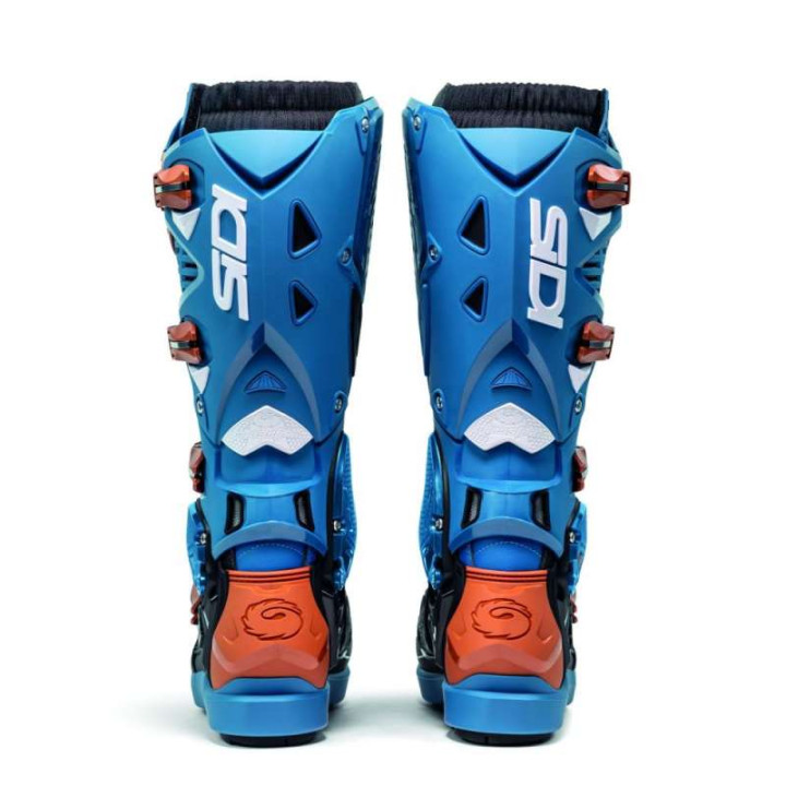 Bottes moto tout terrain SIDI CROSSFIRE 3 SRS BLEU PETROLE/BRONZE