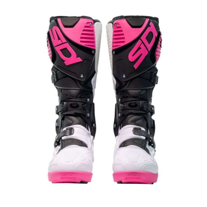 Bottes moto tout terrain SIDI CROSSFIRE 3 SRS NOIR/BLANC/ROSE
