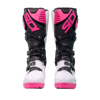 Bottes moto tout terrain SIDI CROSSFIRE 3 SRS NOIR/BLANC/ROSE