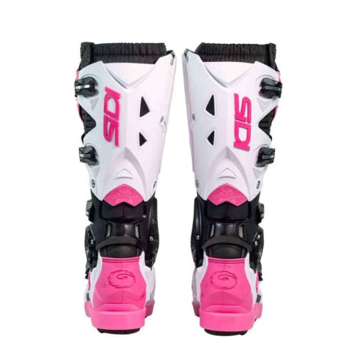 Bottes moto tout terrain SIDI CROSSFIRE 3 SRS NOIR/BLANC/ROSE