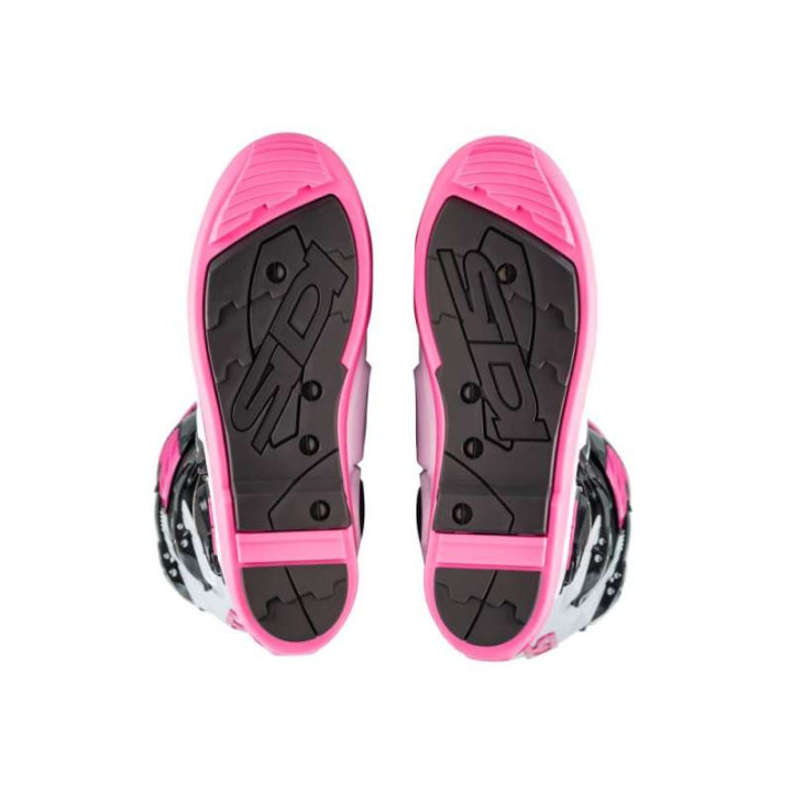 Bottes moto tout terrain SIDI CROSSFIRE 3 SRS NOIR/BLANC/ROSE