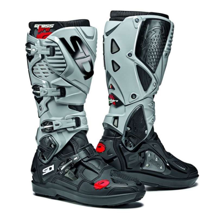 Bottes moto tout terrain SIDI CROSSFIRE 3 SRS NOIR/CENDRE Bottes moto tout terrain SIDI CROSSFIRE 3 SRS NOIR/CENDRE