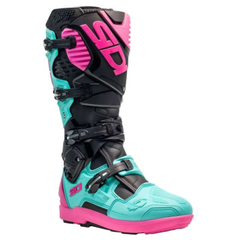 Bottes moto tout terrain SIDI CROSSFIRE 3 SRS NOIR/MINT/ROSE
