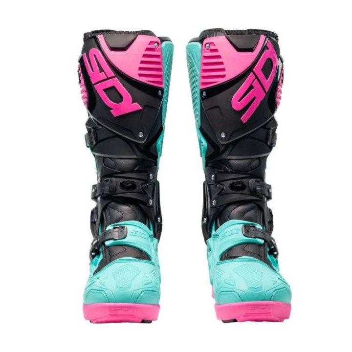 Bottes moto tout terrain SIDI CROSSFIRE 3 SRS NOIR/MINT/ROSE