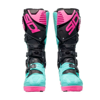 Bottes moto tout terrain SIDI CROSSFIRE 3 SRS NOIR/MINT/ROSE