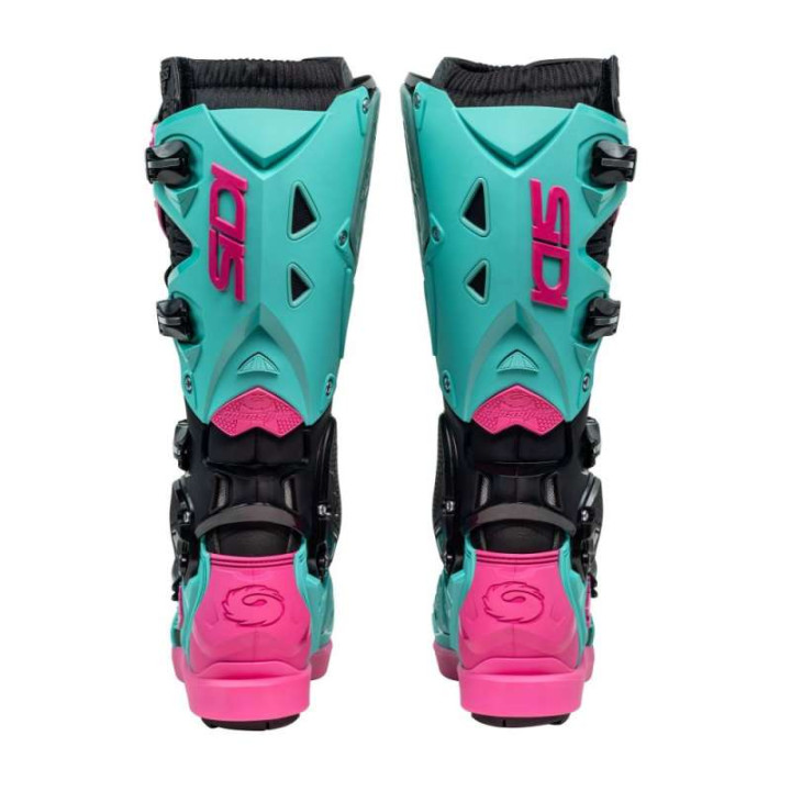 Bottes moto tout terrain SIDI CROSSFIRE 3 SRS NOIR/MINT/ROSE