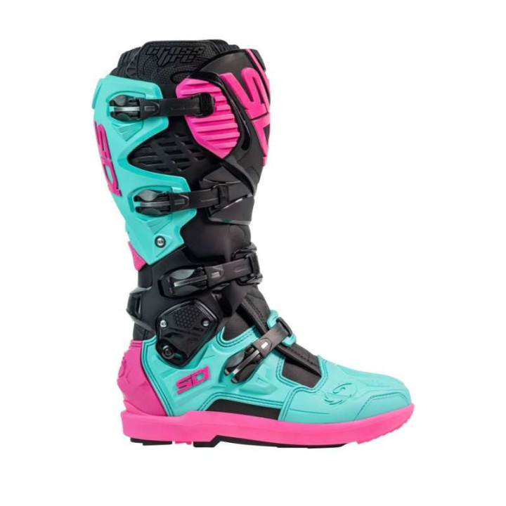 Bottes moto tout terrain SIDI CROSSFIRE 3 SRS NOIR/MINT/ROSE