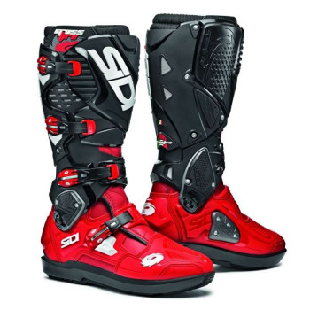 Bottes moto tout terrain SIDI CROSSFIRE 3 SRS ROUGE/NOIR