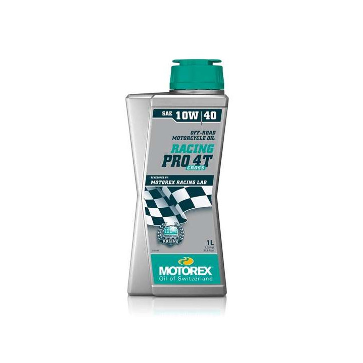 Huile moteur Motorex Racing Pro Cross 4T 10w40 1 litre