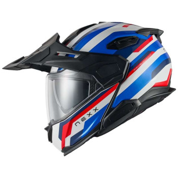 Nexx X.LIFECOUNTRY WESTBOUND BLUE/RED MATTE motorcycle helmet