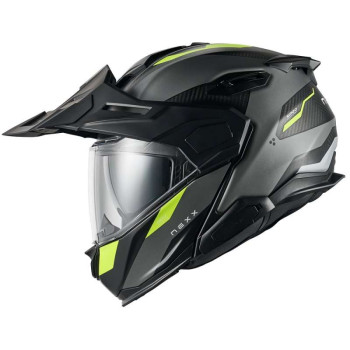 Casque moto Nexx X.LIFECOUNTRY TERRA GRAY/NEON MATTE