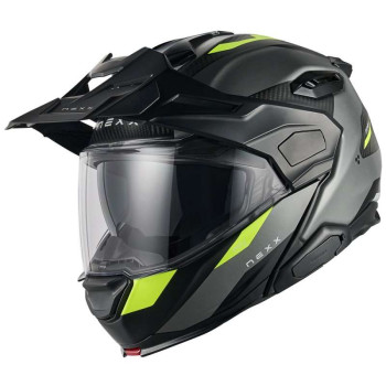 Casque moto Nexx X.LIFECOUNTRY TERRA GRAY/NEON MATTE