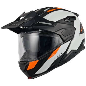 Casque moto Nexx X.LIFECOUNTRY TERRA WHITE/ORANGE MATTE