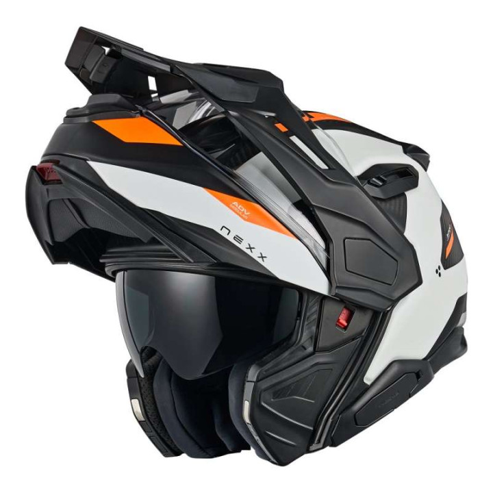 Nexx X.LIFECOUNTRY TERRA WHITE/ORANGE MATTE motorcycle helmet