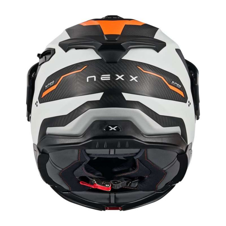 Nexx X.LIFECOUNTRY TERRA WHITE/ORANGE MATTE motorcycle helmet