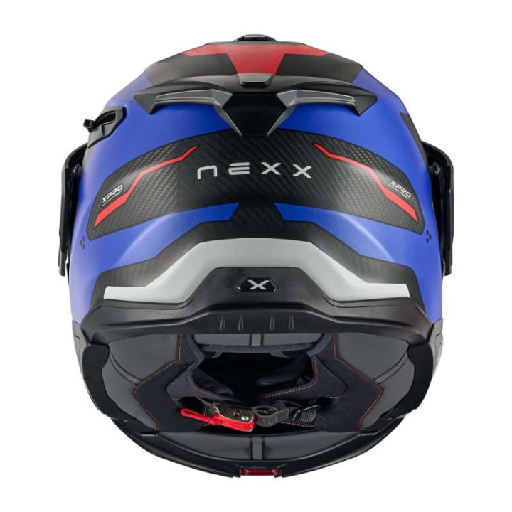 Nexx X.LIFECOUNTRY TERRA BLUE/RED MATTE motorcycle helmet