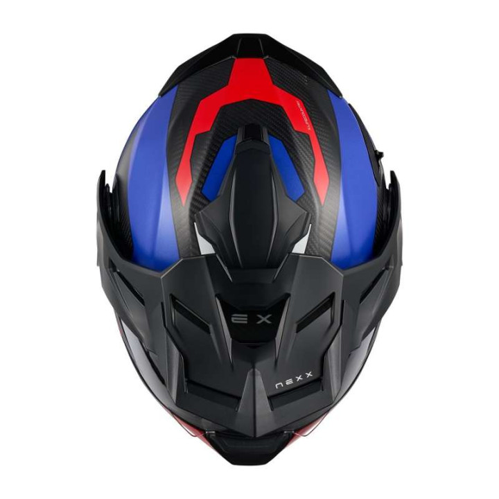 Nexx X.LIFECOUNTRY TERRA BLUE/RED MATTE motorcycle helmet