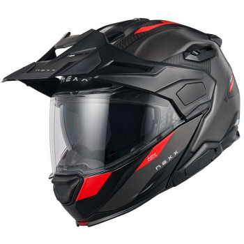 Casque moto Nexx X.LIFECOUNTRY TERRA GRAY/RED MATTE