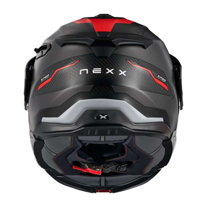 Nexx X.LIFECOUNTRY TERRA GRAY/RED MATTE motorcycle helmet