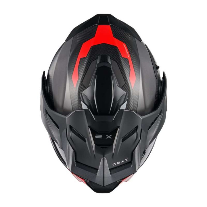 Nexx X.LIFECOUNTRY TERRA GRAY/RED MATTE motorcycle helmet