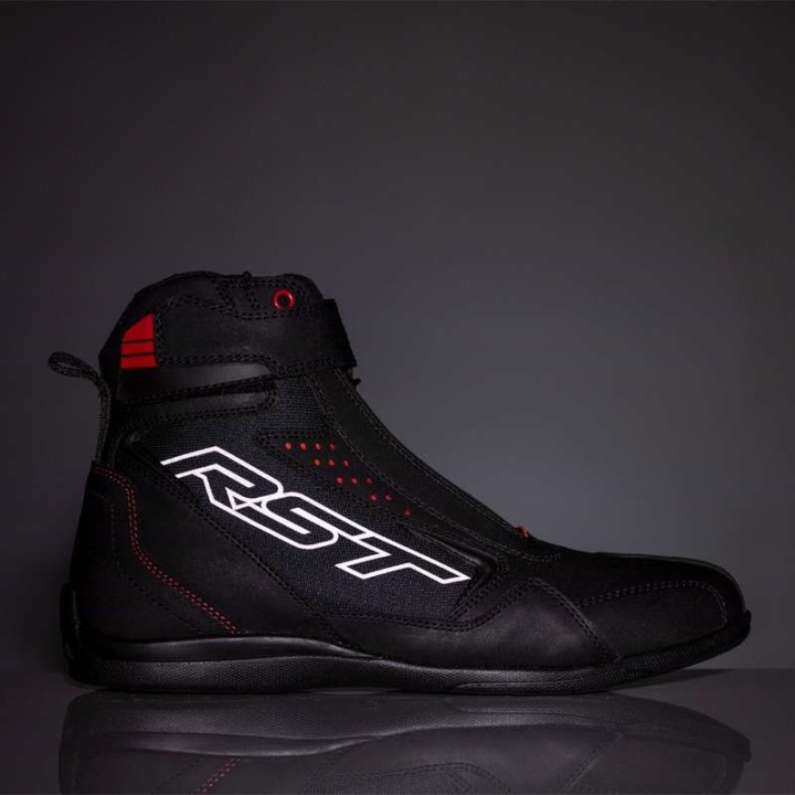 Baskets moto femme RST FRONTIER Noir/Rouge