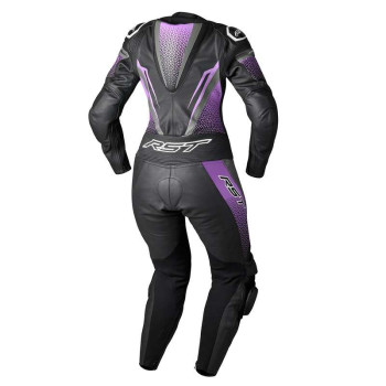 Women's leather motorcycle suit RST TRACTECH EVO 5 Black/Fuschia/Grey