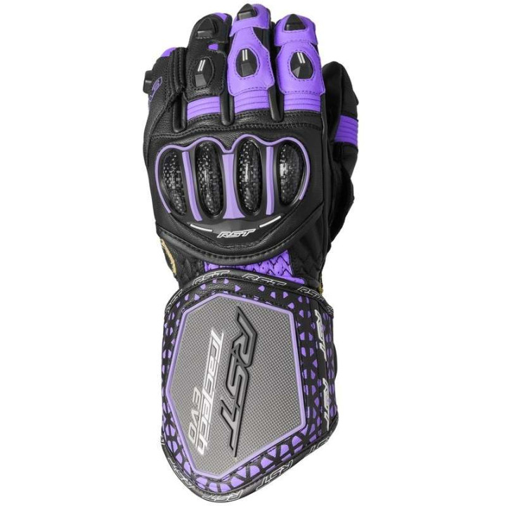 Gants moto femme RST TRACTECH EVO 4 Noir/Fuschia/Gris