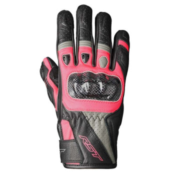 Gants moto femme RST LADIES STUNT 3 Rose
