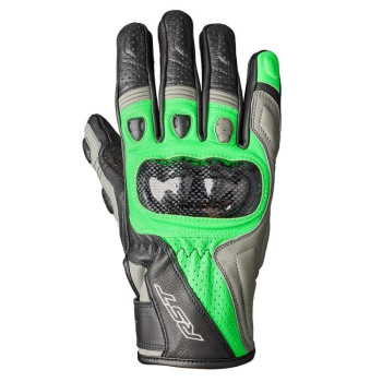 Gants moto RST STUNT 3 Noir/Vert Fluo