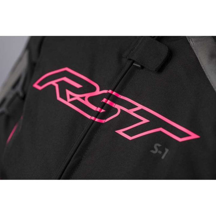 Women's RST S-1 Mesh Motorcycle Jacket Black/Fluorescent Pink
