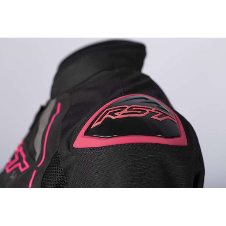 Women's RST S-1 Mesh Motorcycle Jacket Black/Fluorescent Pink
