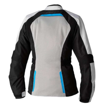 Veste moto femme RST AVA Mesh Argent/Noir/Bleu