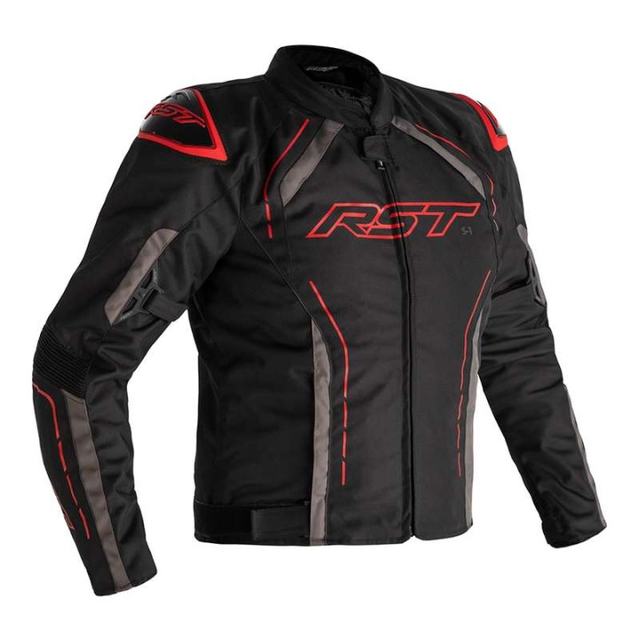 RST S-1 Textile Motorcycle Jacket Black/Grey/Red