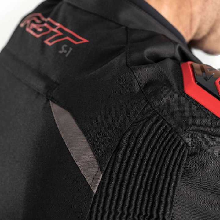 RST S-1 Textile Motorcycle Jacket Black/Grey/Red