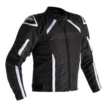 Blouson moto RST S-1 Textile Noir/Blanc Blouson moto RST S-1 Textile Noir/Blanc
