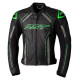 RST S-1 Leather Motorcycle Jacket Black/Fluorescent Green