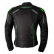 RST S-1 Leather Motorcycle Jacket Black/Fluorescent Green