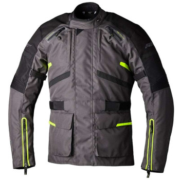 Veste moto RST Endurance Graphite/Jaune Fluo