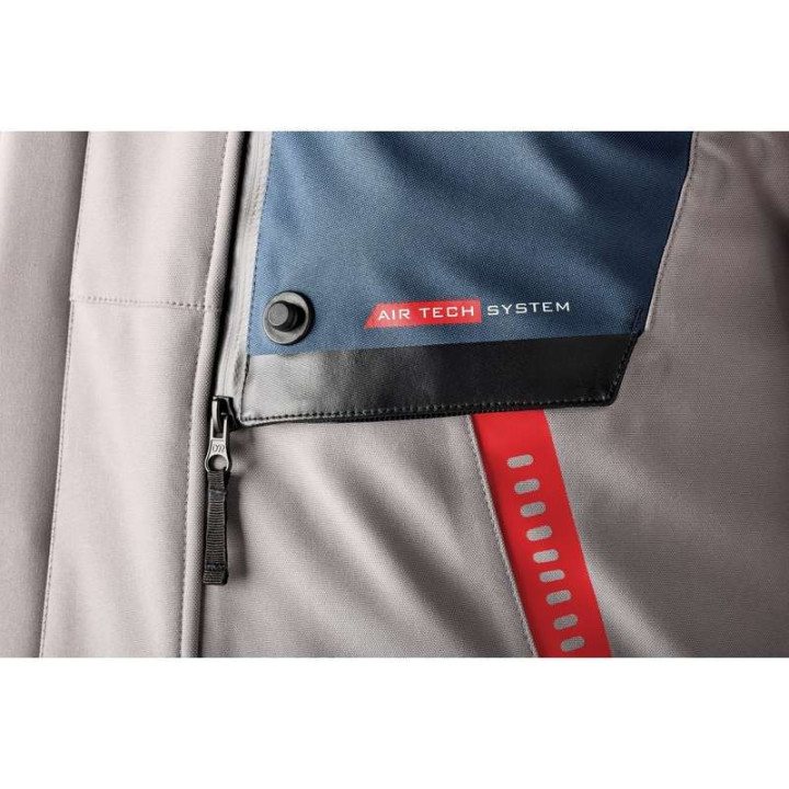 Veste moto RST Pro Series Vulcan Argent/Bleu