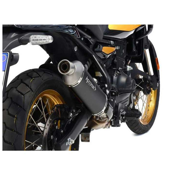 HP Corse SP-1 approved muffler Black stainless steel Royal Enfield Himalayan 450